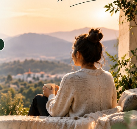 A quiet moment overlooking the mountains