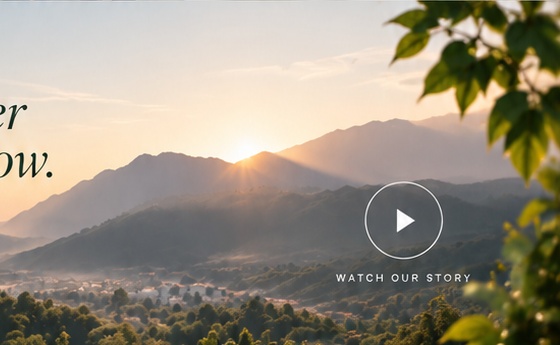 Sunrise over mountain landscape